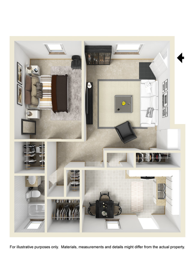 Floorplan - Brentwood Apartments