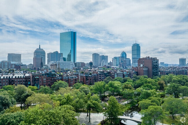 Back Bay landmarks like the Pru enhance the Boston skyline.