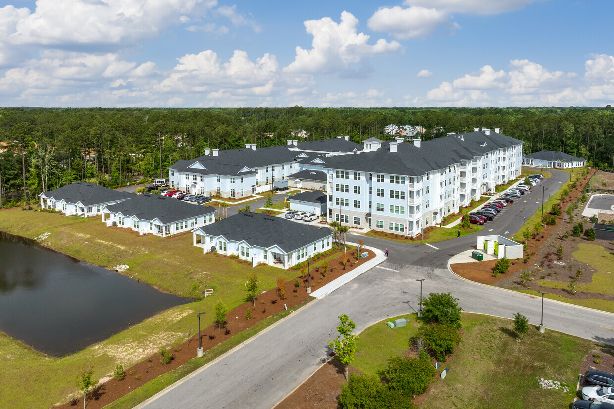 Aerial view. - Magnolia Bridge at Murrells Inlet