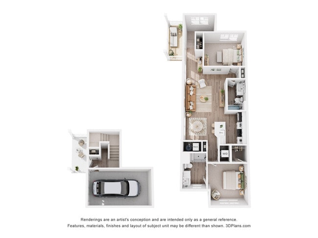 2 BEDROOM - G: Beds - 2: Baths - 2: SqFt Range - 1157 to 1157 - Genesee Pointe Apartments