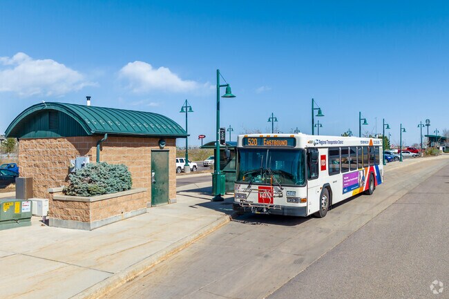 Catch the bus a the RTD Park-n-Ride at US 85 and Bridge Street