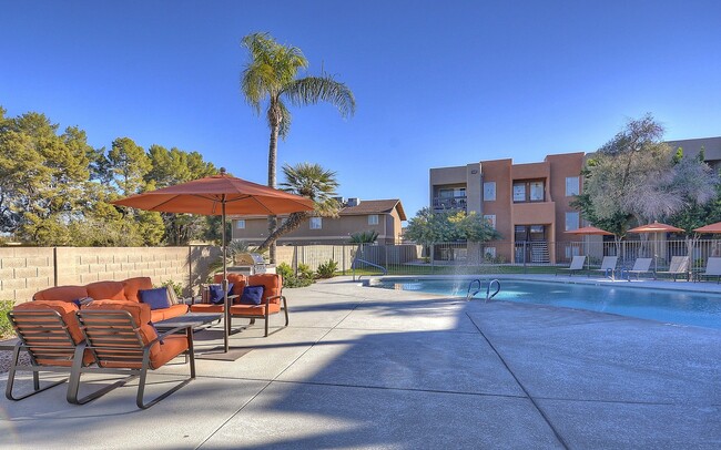 Overview of Pool Area - Candela Park