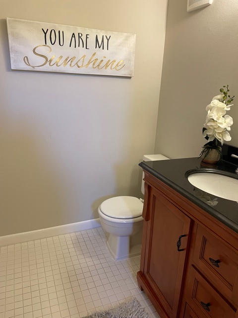 Main level half bath - 233 Summit Ridge Dr