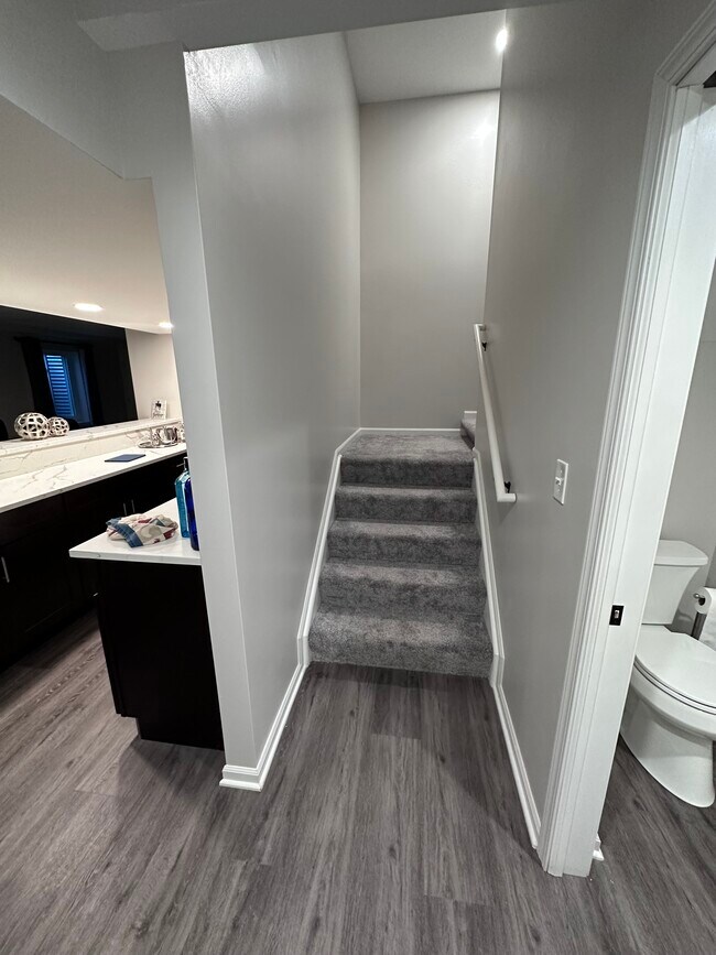 Basement stair - 563 Horizon Dr W