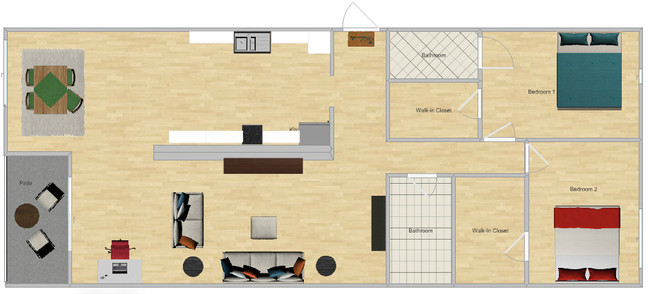 Floor Plan - 12200 Montecito Rd