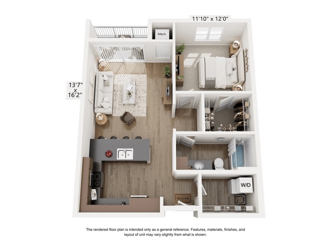 Plano de planta - The Mill Apartments