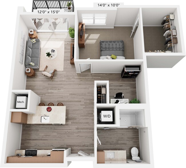 Floorplan - Yellowstone Apartments