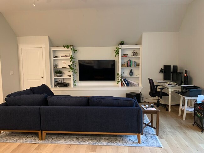 living room with built-ins - 442 Buxton Rd