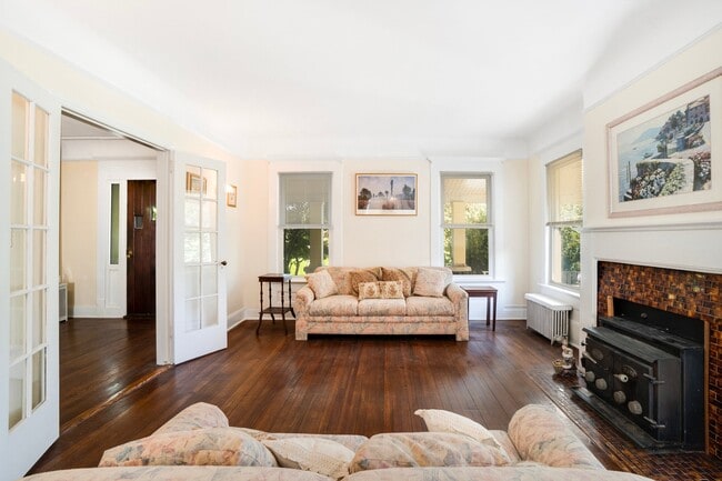 Living Room with Fireplace - 134 Old Mamaroneck Rd