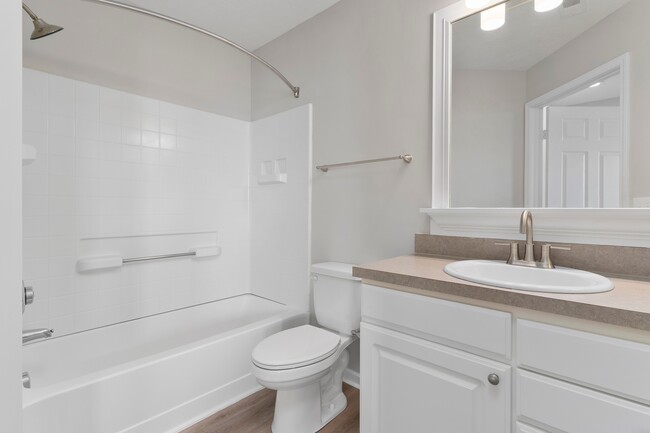 Orleans Metairie Deluxe Renovated downstairs bathroom with brushed nickel fixtures - Orleans