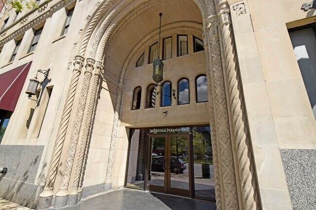 The American Building Front Entrance - 30 East Central Pky