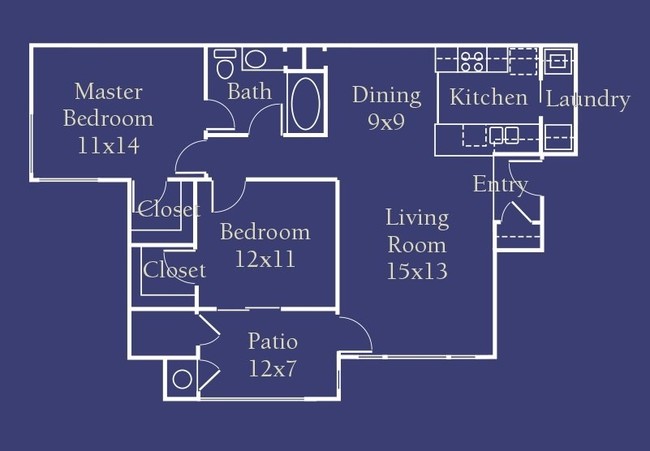 2HAB/1BA - Sterling Oaks Apartments