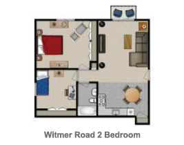 2BR/1BA - Witmer Road Apartments