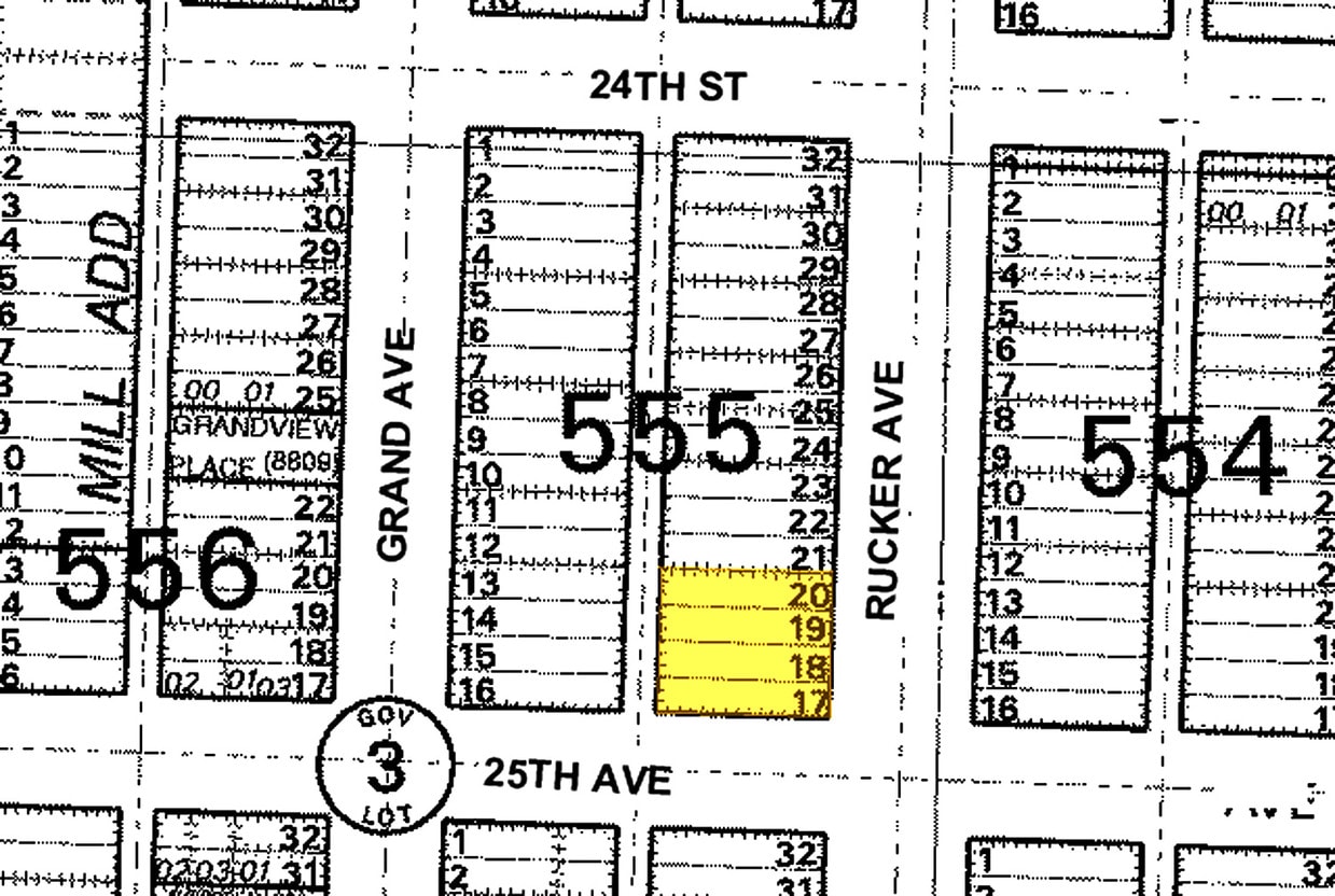 Mapa de la parcela - 2430 Rucker Ave