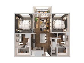 Cleveland (2-BR) 1020 sq ft - Fitzroy Promenade