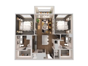 Cleveland (2-BR) 1020 sq ft - Fitzroy Promenade