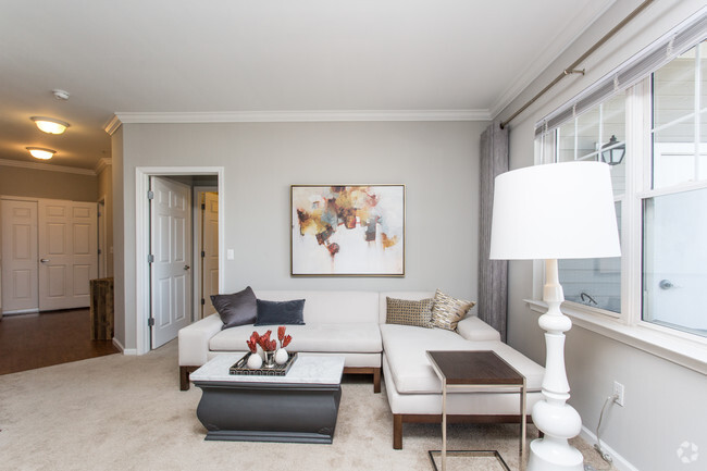 Sala de estar modelo - Washington Crossing Apartments