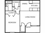 1 Bedroom 1 Bathroom