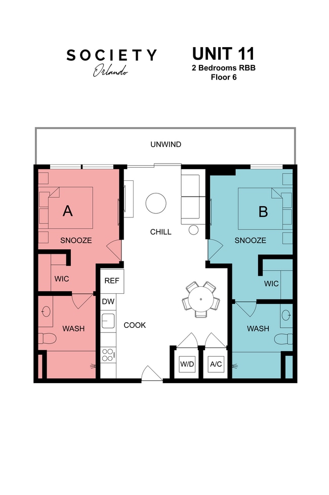Unit 11_Floor 6_B9_RBB - Society Orlando Apartments