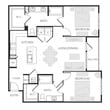 2BR 2BA (B3 - 1102 SF)