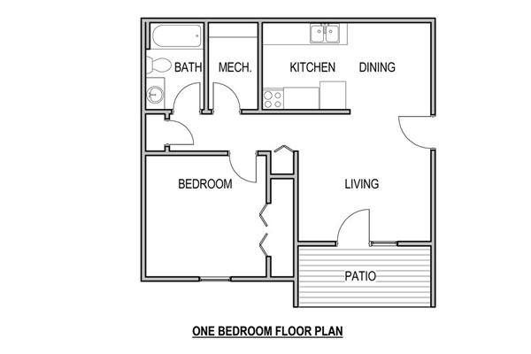 1BR/1BA - Osage Estates Apartments