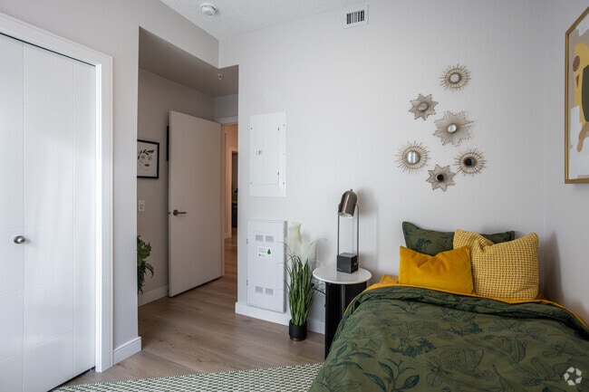 2BR, 2BA - 877SF - Second Bedroom - Abbey Park Residences