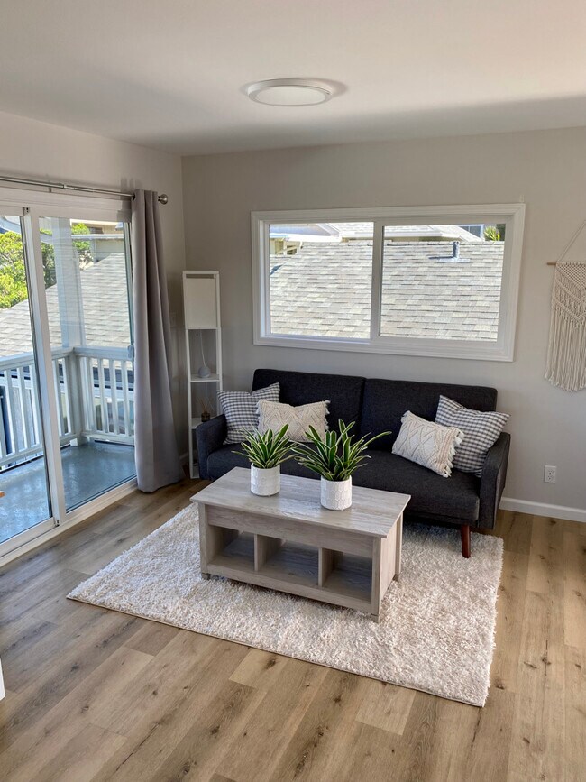 Sofa sleeper with coffee table that converts into a desk - 3746 Kilauea Ave