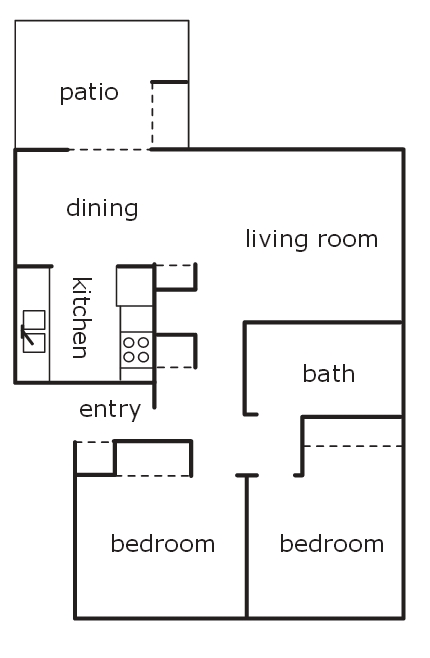 2 hab | 1 baño - Cedar Park