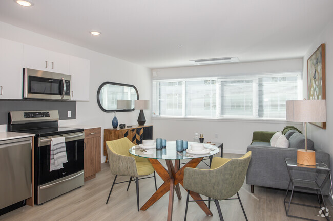 A-13 1BR, 1BA - 640SF - Sala de estar - THE MOD AT MIDTOWN