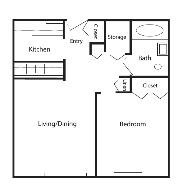 Plano de planta - Spruce Hills Village