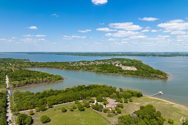 Shoreline of Corinth on Lake Lewisville.