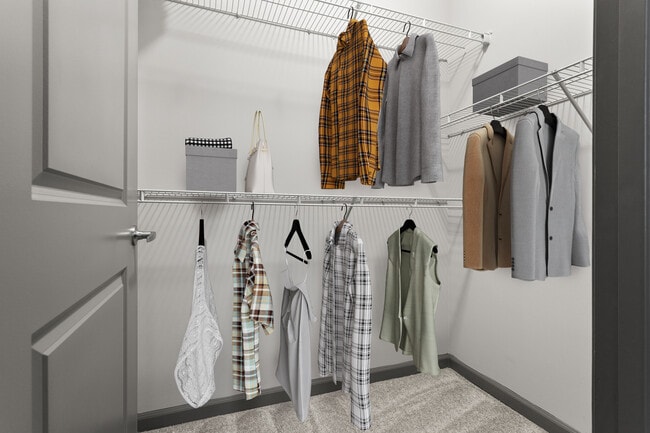 Plenty of storage for everything you love in your walk-in closet. - 1760 Apartments