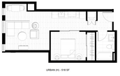 Urban 1 Bed 1 Bath H