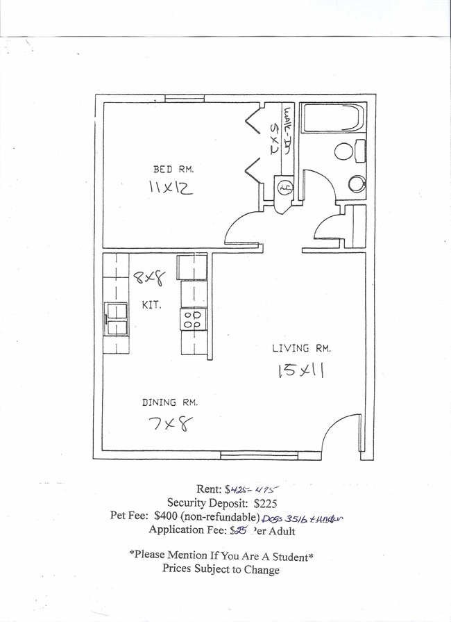 1HAB/1BA - Cedar Village