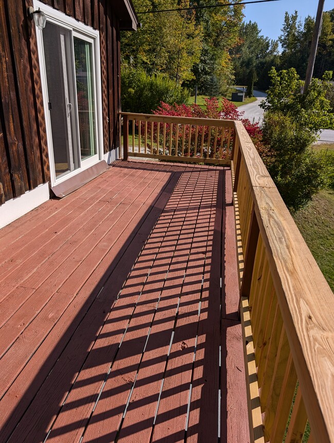 Terraza lateral fuera de la sala de estar del piso principal - 37 Sangamon Rd