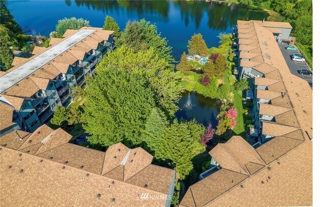 Drone view of complex - 19414 Aurora Ave N