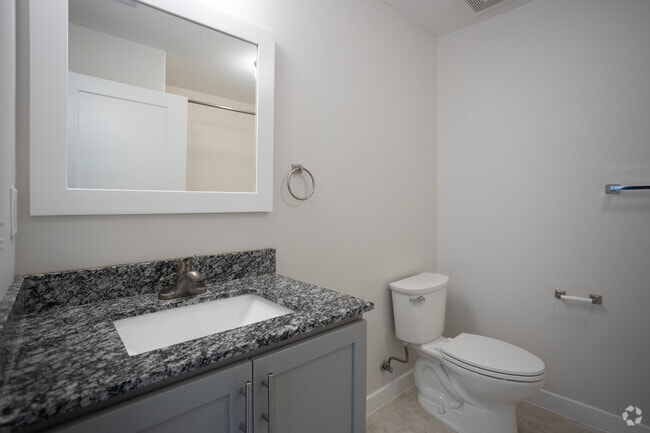 2BR, 2BA - 1,197SF - Second Bathroom - The Waterfront