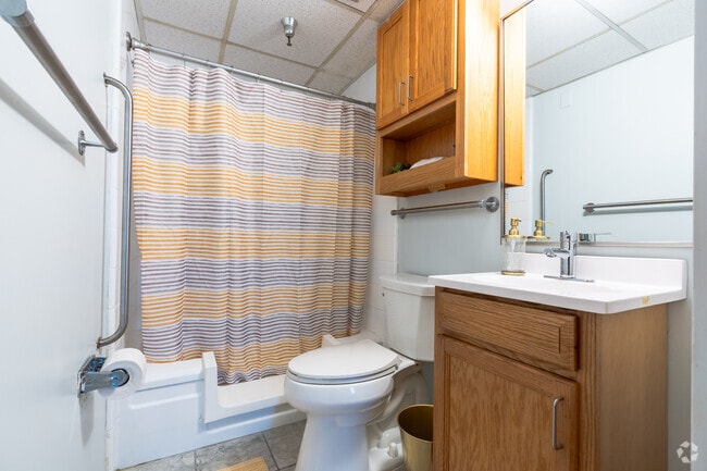 Studio- 330SF - Bathroom - Chapel House Senior Apartments - Age 62+