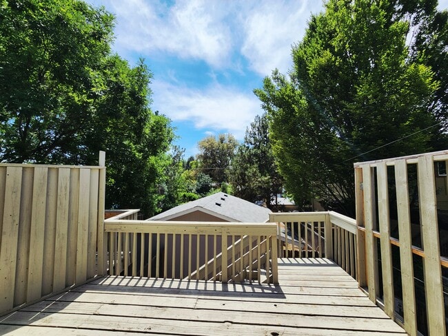 Back sun deck overlooking the East End - 1411 E Hays St