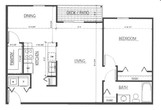 1 Bed, 1 Bath - 791 sq ft