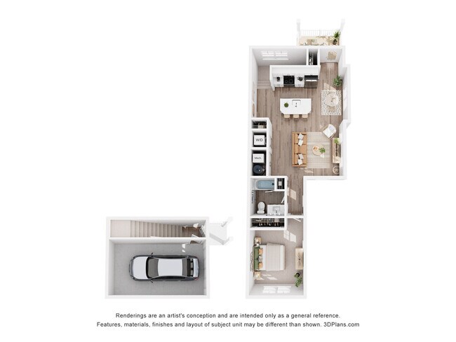 1 DORMITORIO - C: Dormitorios - 1: Baños - 1: Rango de pies cuadrados - 873 a 873 - Genesee Pointe Apartments