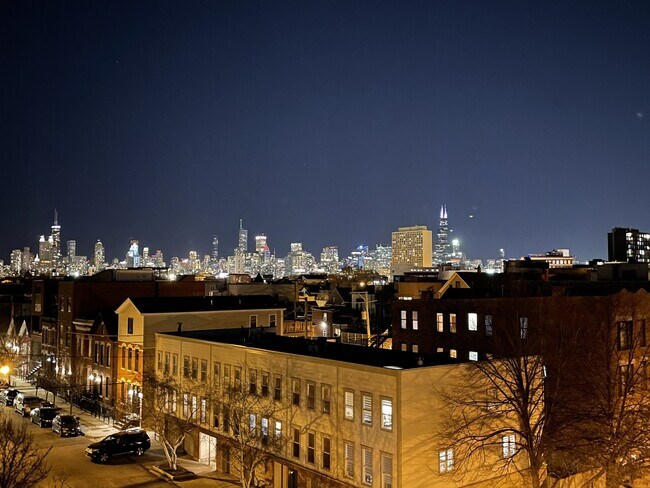 Private Rooftop Deck - 1446 N Wood St