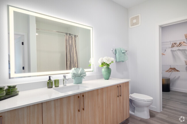 A1 - 1BR, 1BA - 740SF - Primary Bathroom - The Winslow Residences