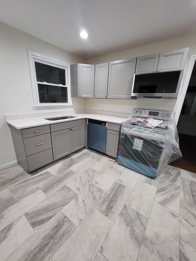 Kitchen (while still under construction) - 1512A Sweetbriar Ave
