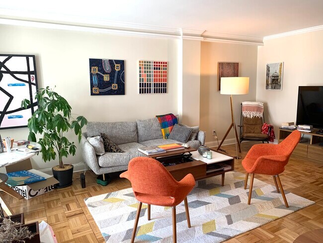 Living room - adjacent to dining room and balcony - 2475 Virginia Ave NW