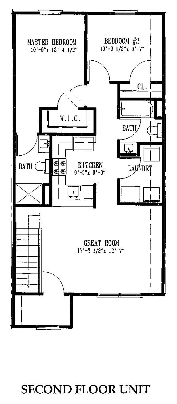 Dos habitaciones (segundo piso del apartamento) - Greenlawn Apartments