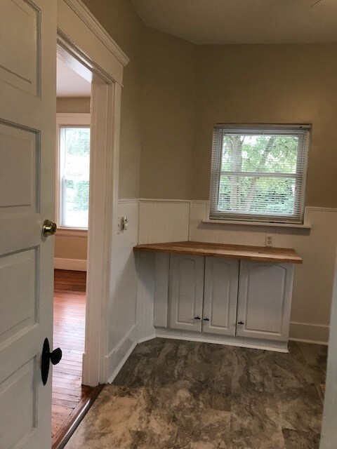 Butcher block bar and storage - 765 Delta Ave