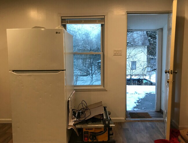 View of private entrance from the kitchen. - 31 Sand Creek Rd