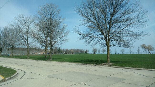 view of Roosevelt park from cul-de-sac - 824 Valerie Court