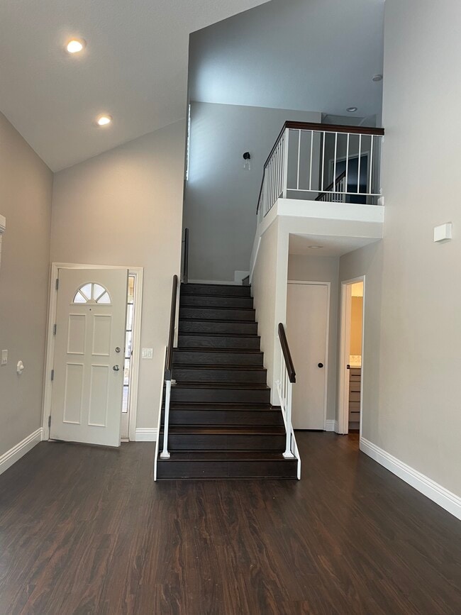 Front door, Staircase and closet + bathroom - 3736 Armitage Ave